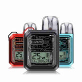Uwell Caliburn GK3 Pod kit System boasts a 2.5ml G3 cartridge with an integrated mesh coil, a 900mAh internal battery, and a maximum 25W output. Its sleek design includes see-through cases for a futuristic look, while a dual airflow system enhances the mouth-to-lung experience.